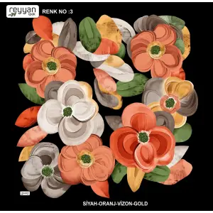 Reyyan İpek 100 cm Desenli Oyalık Yazma (ryyn-441-02)