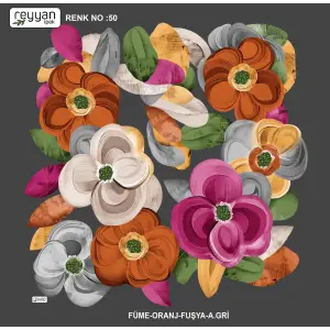 Reyyan İpek 100 cm Desenli Oyalık Yazma (ryyn-441-18)