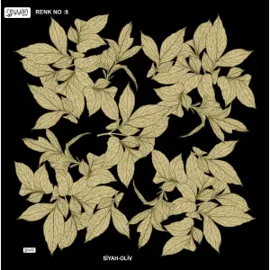 Reyyan İpek 100 cm Desenli Oyalık Yazma (ryyn-442-18)