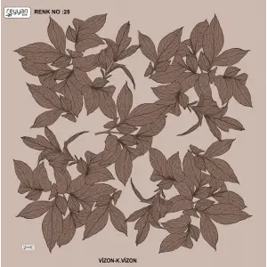 Reyyan İpek 100 cm Desenli Oyalık Yazma (ryyn-442-21)