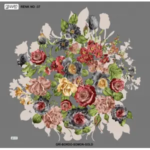 Reyyan İpek 100 cm Desenli Oyalık Yazma (ryyn-443-09)