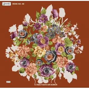 Reyyan İpek 100 cm Desenli Oyalık Yazma (ryyn-443-12)