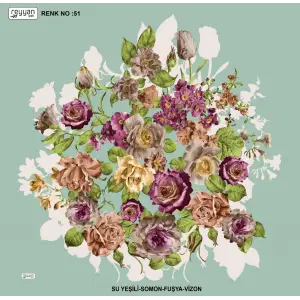 Reyyan İpek 100 cm Desenli Oyalık Yazma (ryyn-443-13)