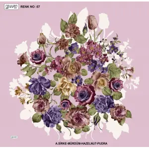 Reyyan İpek 100 cm Desenli Oyalık Yazma (ryyn-443-15)