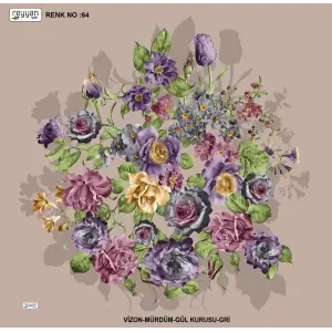 Reyyan İpek 100 cm Desenli Oyalık Yazma (ryyn-443-19)