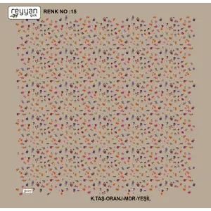 Reyyan İpek 100 cm Desenli Oyalık Yazma (ryyn-444-06)