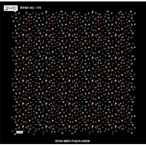 Reyyan İpek 100 cm Desenli Oyalık Yazma (ryyn-444-07)