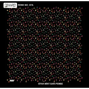 Reyyan İpek 100 cm Desenli Oyalık Yazma (ryyn-444-09)