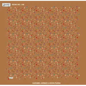 Reyyan İpek 100 cm Desenli Oyalık Yazma (ryyn-444-14)