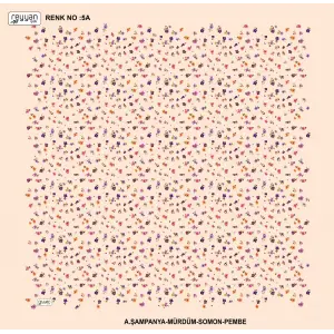 Reyyan İpek 100 cm Desenli Oyalık Yazma (ryyn-444-23)