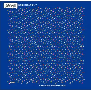 Reyyan İpek 100 cm Desenli Oyalık Yazma (ryyn-444-26)