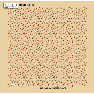 Reyyan İpek 100 cm Desenli Oyalık Yazma (ryyn-444-28)