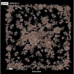 Reyyan İpek 100 cm Desenli Oyalık Yazma (ryyn-445-01)