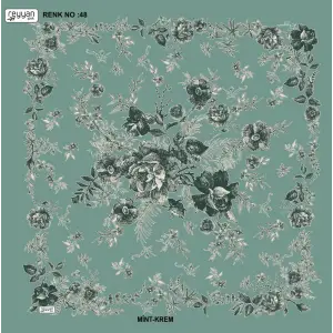 Reyyan İpek 100 cm Desenli Oyalık Yazma (ryyn-445-03)