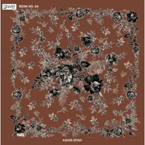 Reyyan İpek 100 cm Desenli Oyalık Yazma (ryyn-445-06)