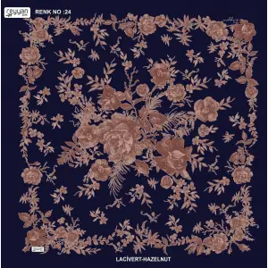 Reyyan İpek 100 cm Desenli Oyalık Yazma (ryyn-445-15)