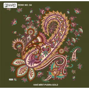 Reyyan İpek 100 cm Desenli Oyalık Yazma (ryyn-446-15)