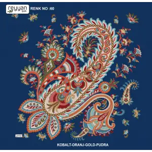 Reyyan İpek 100 cm Desenli Oyalık Yazma (ryyn-446-26)