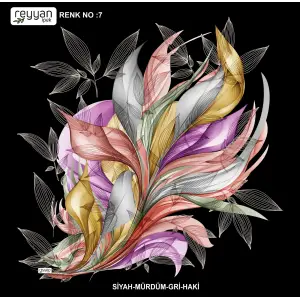 Reyyan İpek 100 cm Desenli Oyalık Yazma (ryyn-447-04)