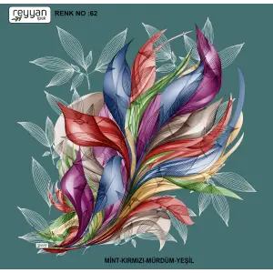 Reyyan İpek 100 cm Desenli Oyalık Yazma (ryyn-447-08)