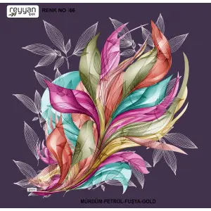 Reyyan İpek 100 cm Desenli Oyalık Yazma (ryyn-447-09)