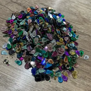 Pleksi Oya İşleme Pulu Hürrem Küpe Model (Karışık Renkli) (pul05-29)