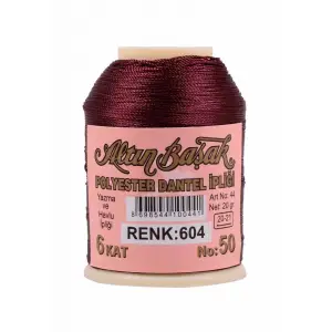 Altınbaşak 20 Gram Polyester Oya İpi (Renk:604)