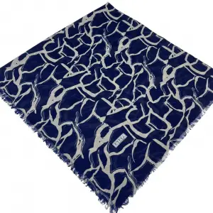 Eyfel Dimi Koton Eşarp Lacivert-Vizon Serisi (FE523-10)