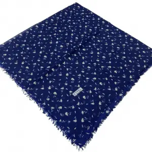 Eyfel Dimi Koton Eşarp Lacivert-Vizon Serisi (FE523-12)