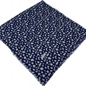 Eyfel Dimi Koton Eşarp Lacivert-Vizon Serisi (FE523-04)