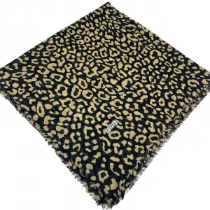 Eyfel Dimi Koton Eşarp Siyah-Karamel Serisi (FE525-06)