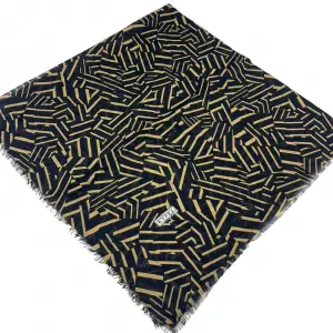 Eyfel Dimi Koton Eşarp Siyah-Karamel Serisi (FE525-13)