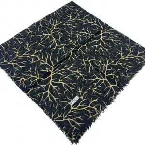 Eyfel Dimi Koton Eşarp Siyah-Karamel Serisi (FE525-17)