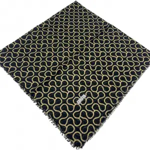 Eyfel Dimi Koton Eşarp Siyah-Karamel Serisi (FE525-19)