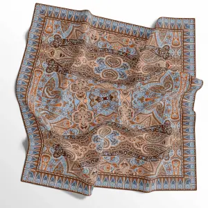 İpekal El Dikişli Dijital Soft Eşarp-soft14-02