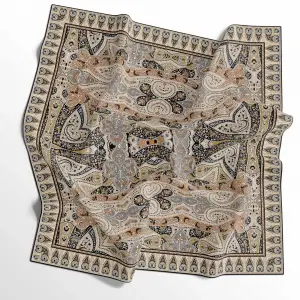 İpekal El Dikişli Dijital Soft Eşarp-soft14-13