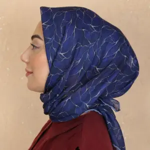 Locella El Dikişli Dijital Soft Eşarp Lacivert Serisi-soft15-07
