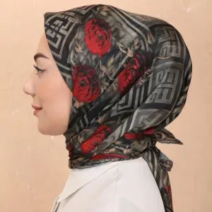 Locella El Dikişli Dijital Soft Eşarp-soft16-01