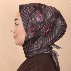 Locella El Dikişli Dijital Soft Eşarp-soft16-03