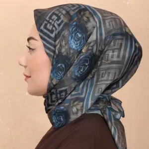 Locella El Dikişli Dijital Soft Eşarp-soft16-08