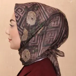 Locella El Dikişli Dijital Soft Eşarp-soft16-09