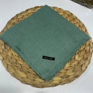 Soft İpek Düz Flamlı Keten Eşarp (FE424-08)