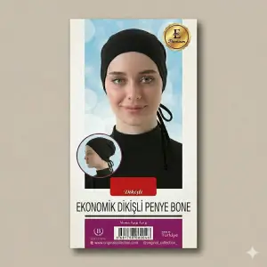 Ekonomik Penye İpli Siyah Bone (PB07-01)