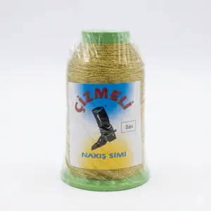 Çizmeli 50 gr. Açık Sarı Nakış Simi İp-(SİM-002)