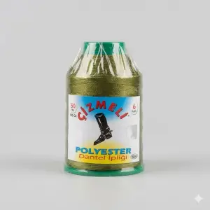 Çizmeli 100 gr. Polyester Oya İpi - (Renk no:581)