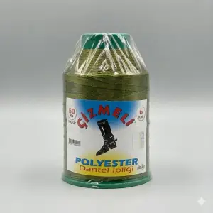 Çizmeli 100 gr. Polyester Oya İpi - (Renk no:371)