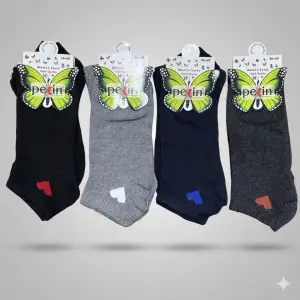 Pelin Kadın Patik Çorap (12 adet) - (KPÇ-01-05)