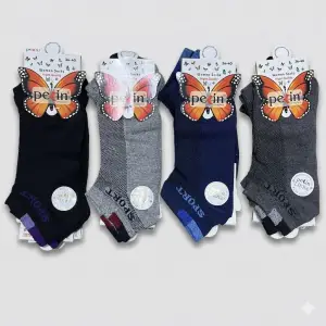 Pelin Kadın Patik Çorap (12 adet) - (KPÇ-01-06)