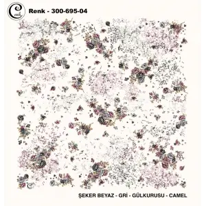 Cenk 100 cm Desenli Oyalık Yazma (Cnk-695-04)
