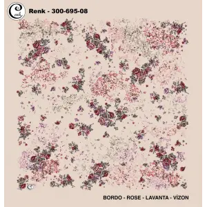 Cenk 100 cm Desenli Oyalık Yazma (Cnk-695-08)